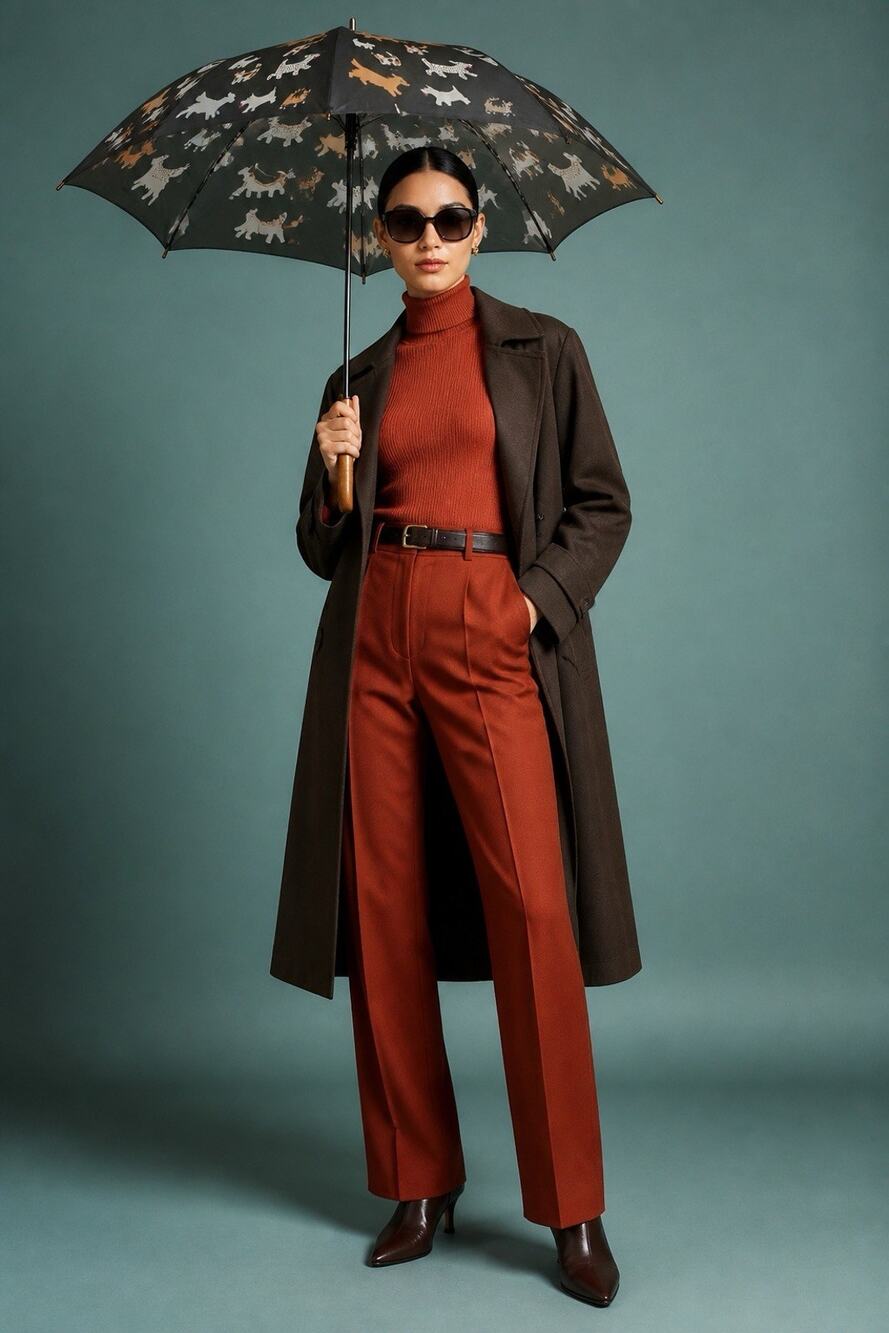Vintage Cat & Dogs Umbrella